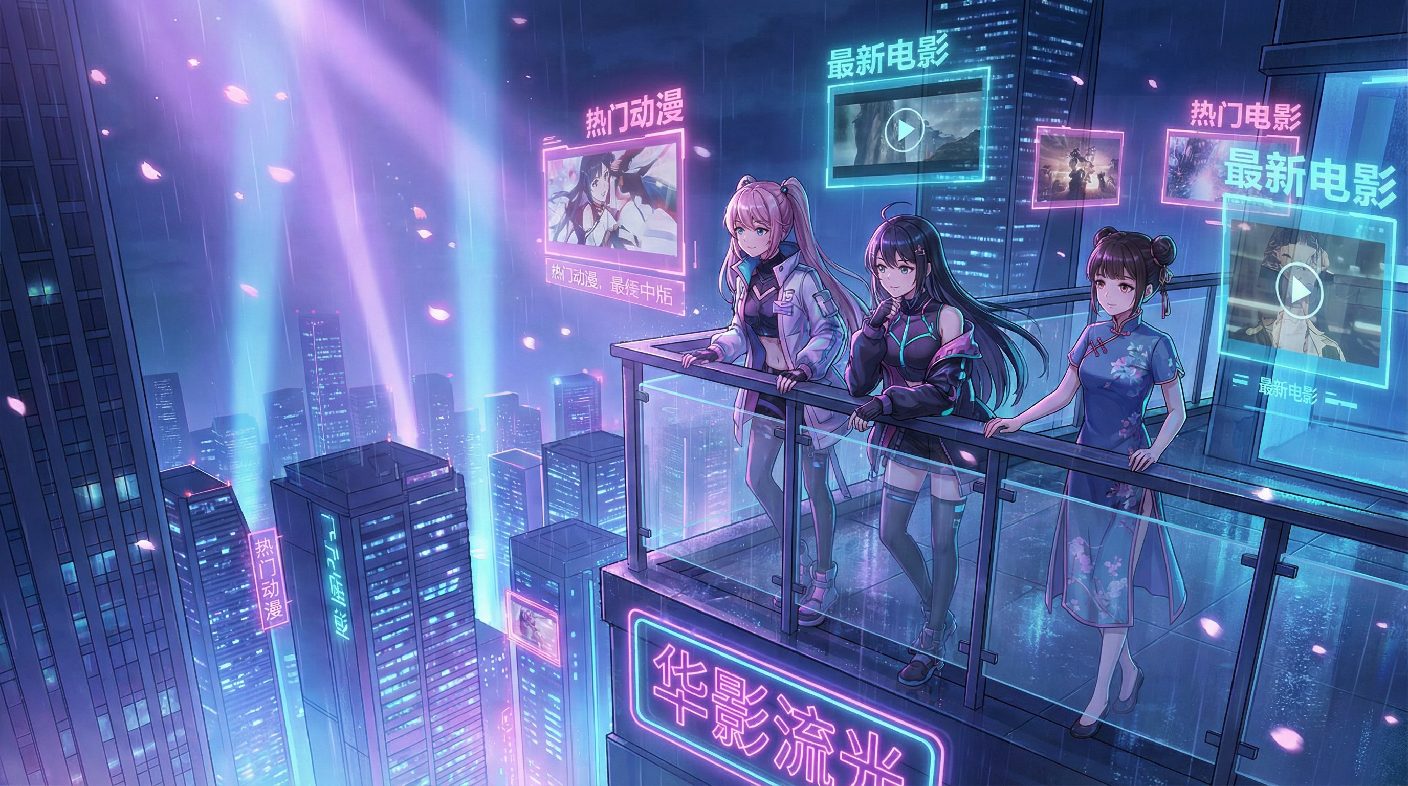 丝瓜视频高清视频 - 4K赛博城市夜景